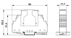 Phoenix Contact  PT 2X1-24AC/FM-ST - Surge Protection