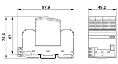 Phoenix Contact VAL-SEC-T2-3S-350-FM Type 2 SPD 3P