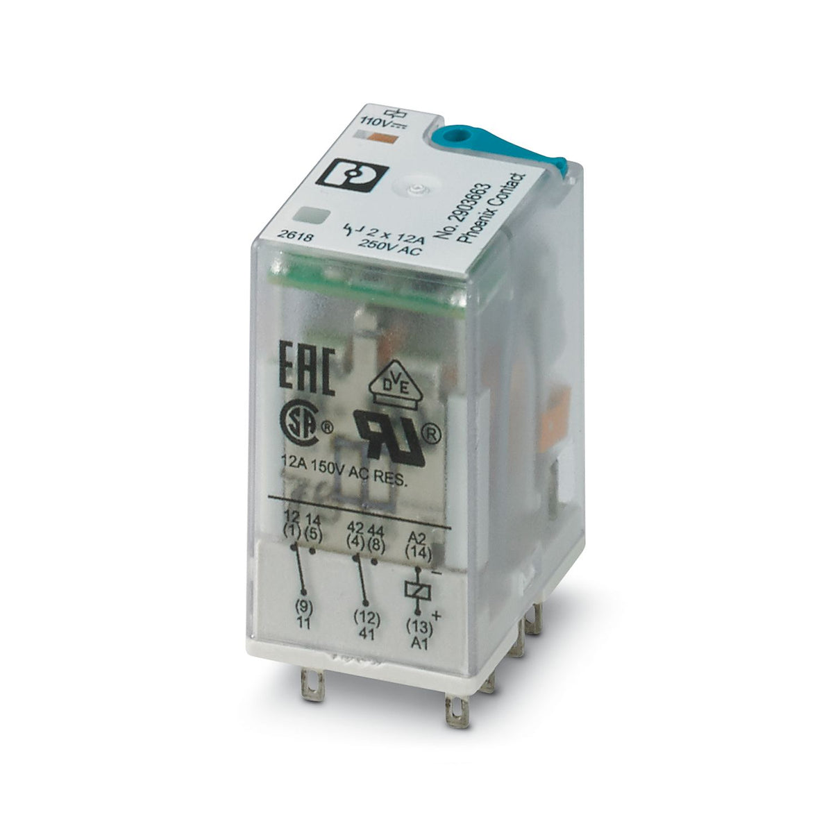 Phoenix Contact REL-IR2/LDP-110DC/2X21 - Single relay