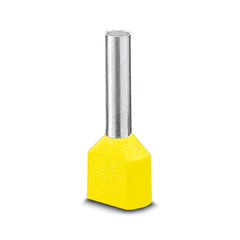 Phoenix Contact 6Sq x 14mm Twin Ferrule Yellow (100pk