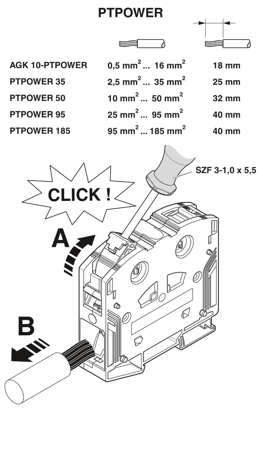 Phoenix Contact PTPOWER 95-F - High-Current Terminal