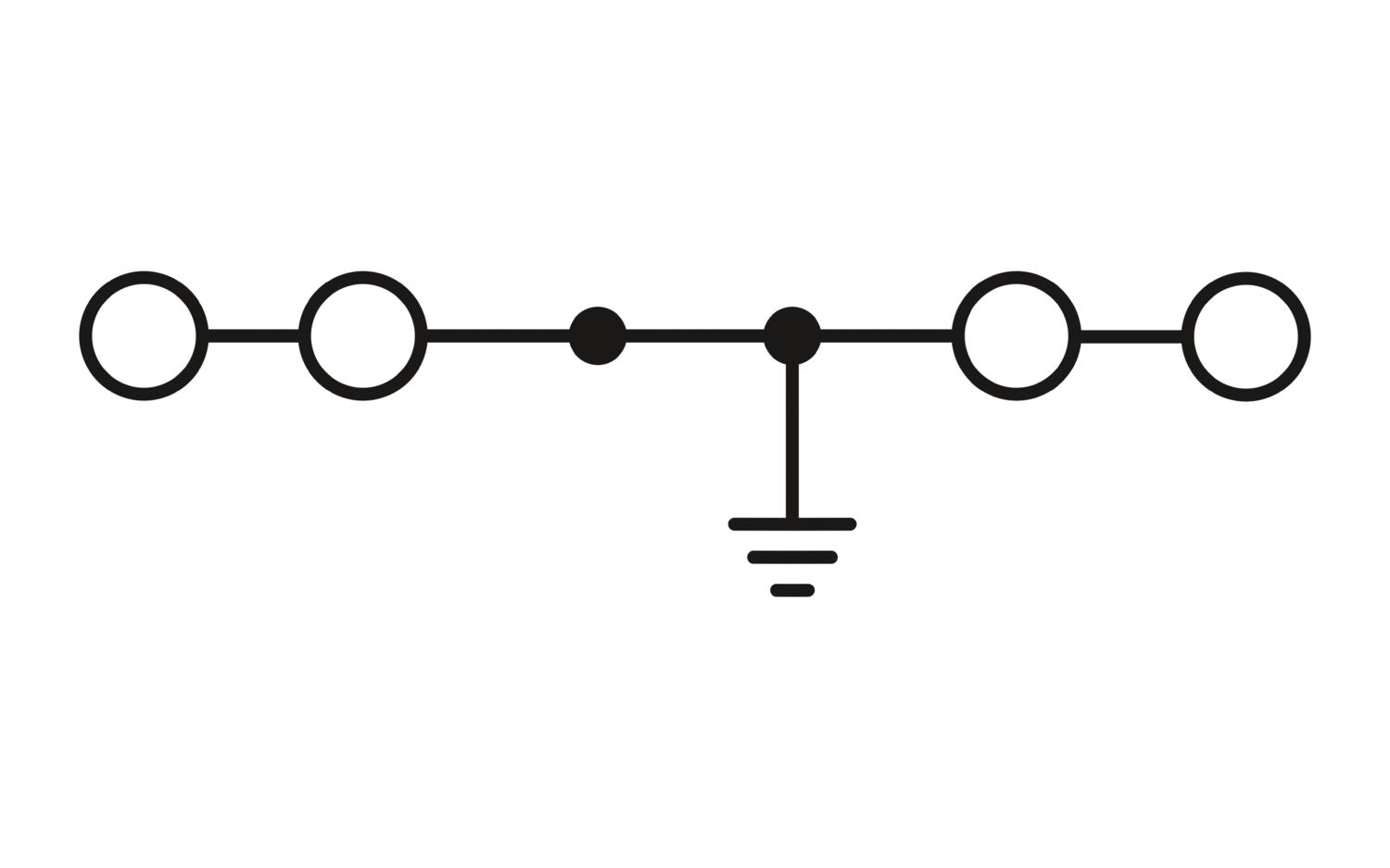 Phoenix Contact  PTV 2,5-QUATTRO-PE - Ground Terminal