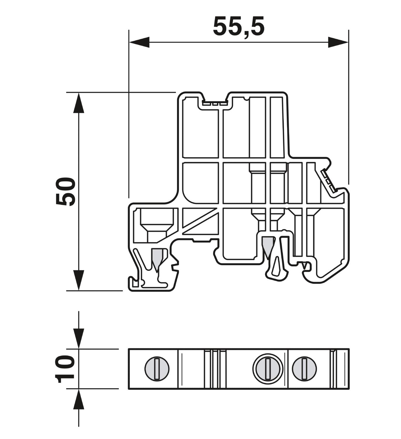 Phoenix Contact  E/UK 1 - End Clamp