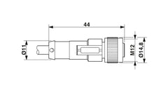 Phoenix Contact SAC-4P-5,0-PUR/M12FS