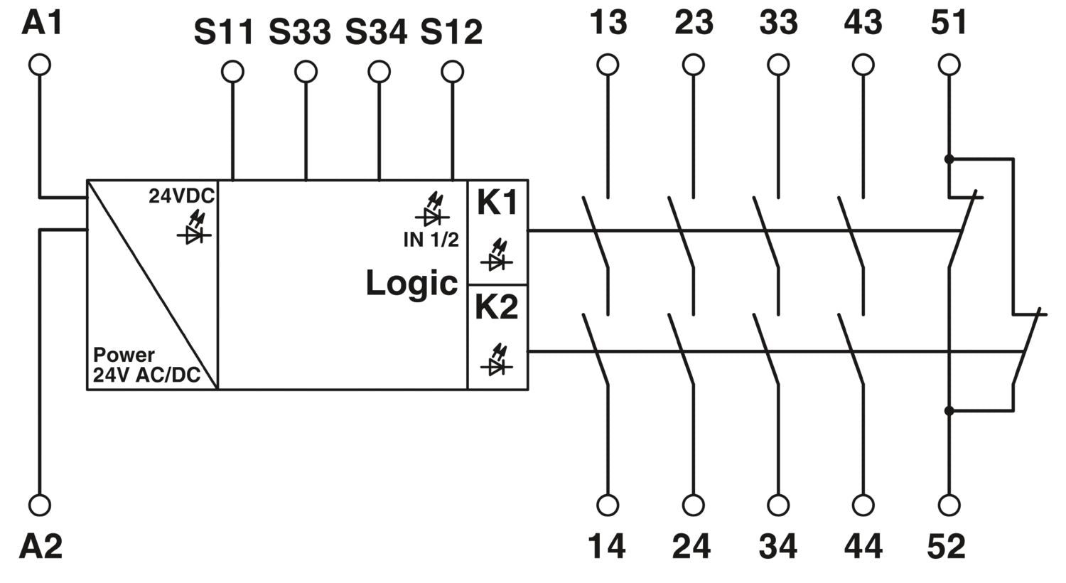 Phoenix Contact PSR-SCP- 24UC/ESA2/4X1/1X2/B - Safet