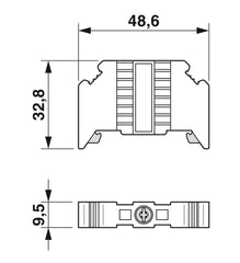 Phoenix Contact  E/NS 35 N BK - End clamp