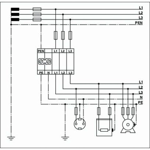Phoenix Contact UK 10 N-PE/N - Installation ground t
