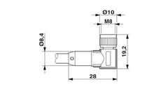Phoenix Contact SAC-3P-5,0-PUR/M8FR-2L