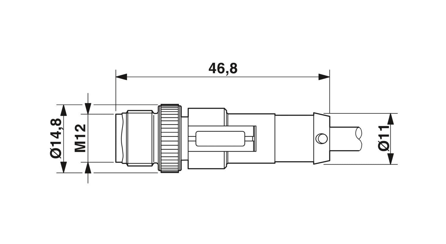 Phoenix Contact Sensor/Actuator Cable - SAC-3P-M12MS/