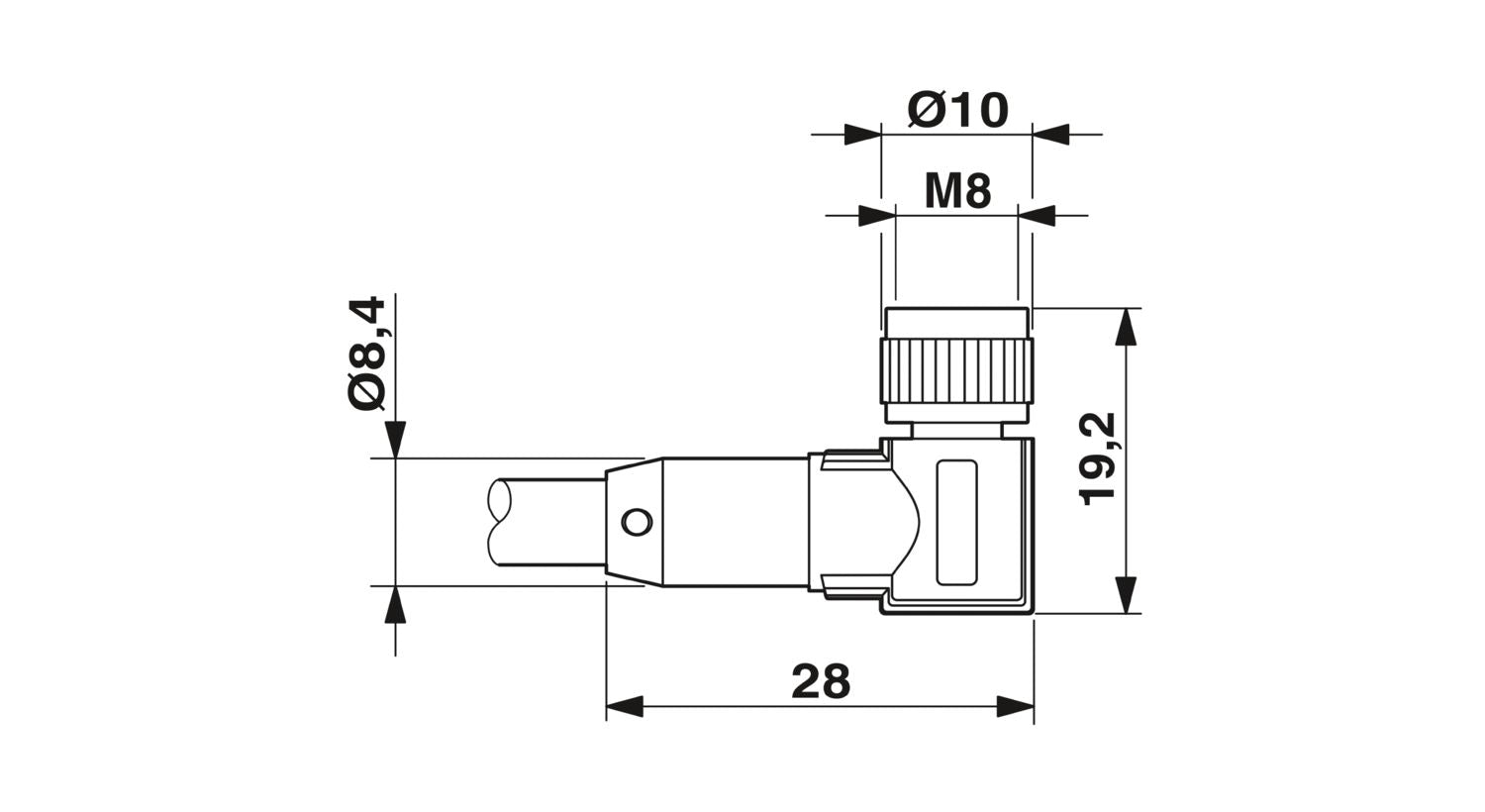 Phoenix Contact SAC-3P-10,0-PUR/M8FR-2L