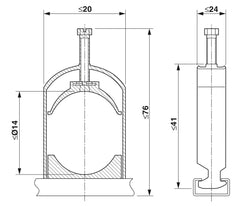 Phoenix Contact  WCC 14 - Cable Clamp