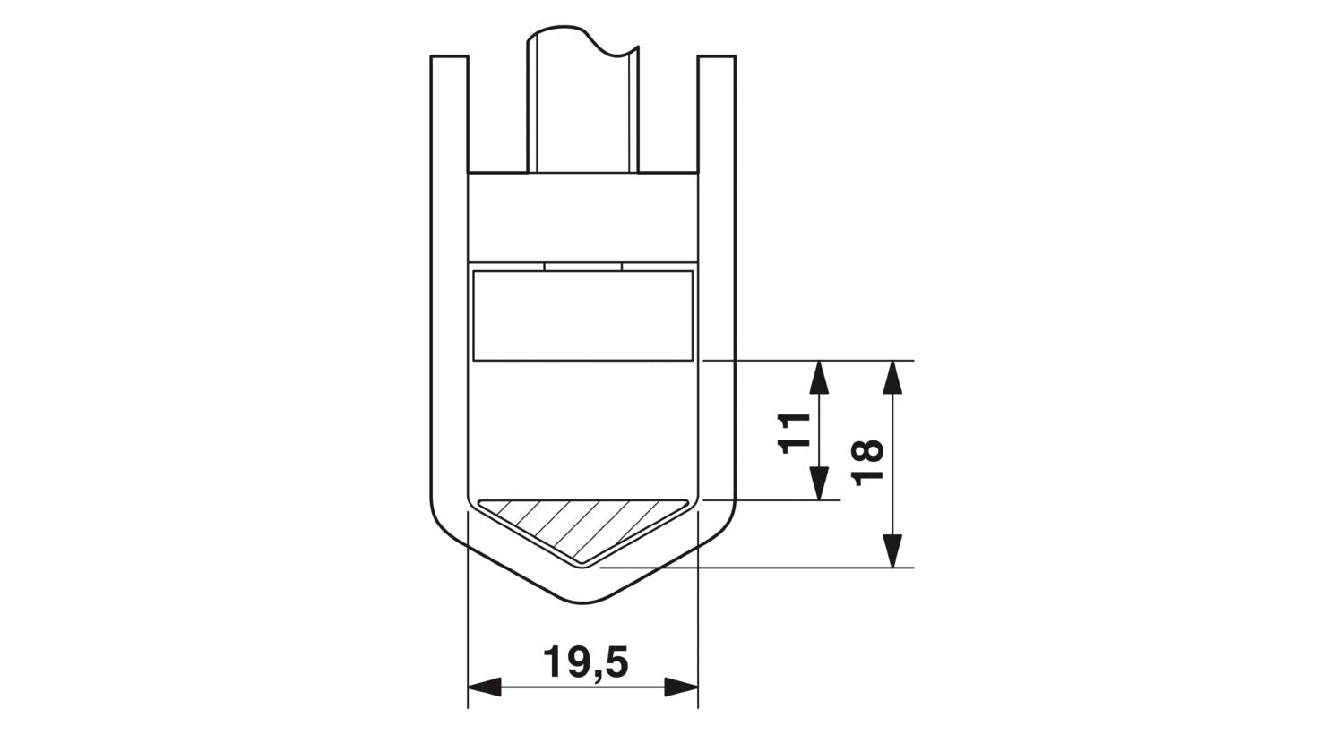 Phoenix Contact UKH 150 BU - High-current terminal b
