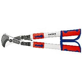Knipex Cable Cutter, Ratchet Action, Telescop